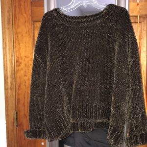 Olive Green Chenille Sweater